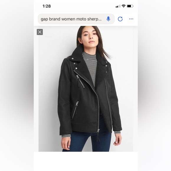ISO*SIZE XXL*LOOKING TO BUY GAP BRAND ASYMMETRICAL SHERPA MOTO JACKET*SIZE XXL - Picture 4 of 5